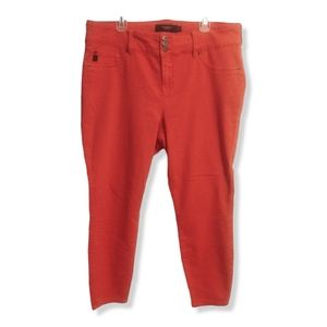Torrid Women's Skinny Jeans in Vibrant Reddish Orange